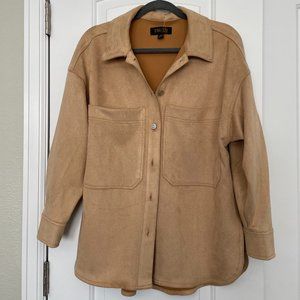 Truth Faux Suede Shirt Size S